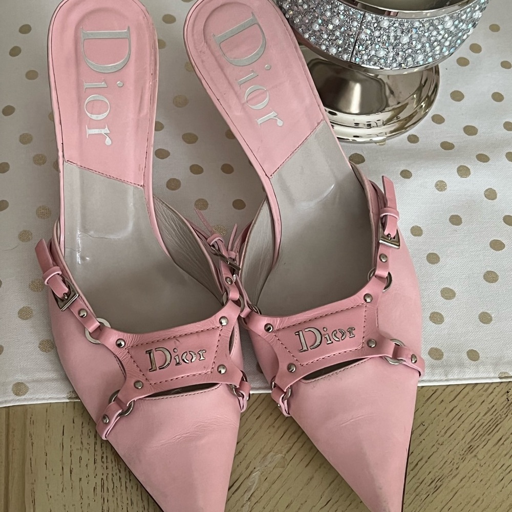 Vintage Dior Bondage Kitten Heel